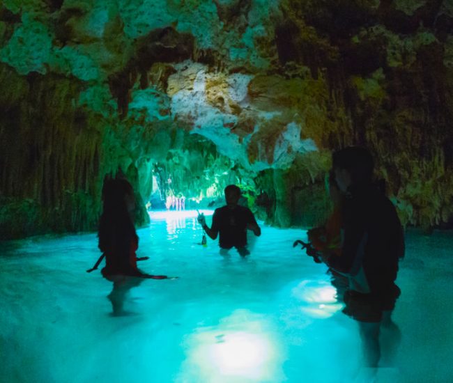 Tulum ruins and underground cenote slider